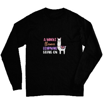 Discover Llama School Teacher Student Whole Llama Learning Long Sleeves