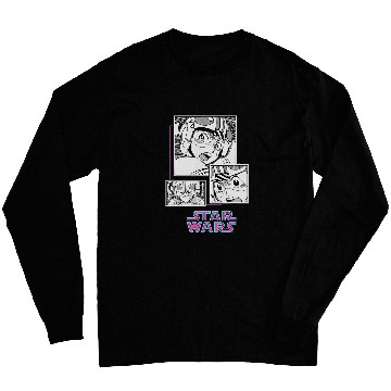 Discover Star Wars Manga Luke Skywalker Xwing Pilot Comic Panels Long Sleeves