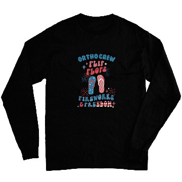 Discover Ortho Crew Orthopedic nurses July 4th Memorial Veterans Day Long Sleeves