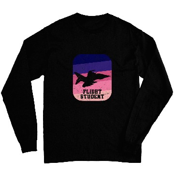 Discover Flight Student vintages Student Pilot Aviation Training Long Sleeves