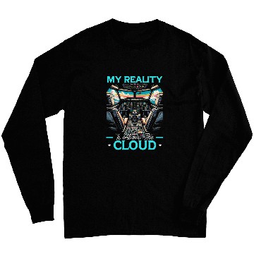 Discover Flight Simulator Aviation Console Pilot Flight Simulation 2 Long Sleeves