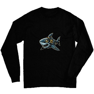 Discover Shark Robots Robotics Engineering Technology Programmer Long Sleeves