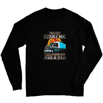 Discover Mens Truck Driver Trucker Dad Father Funny Long Sleeves