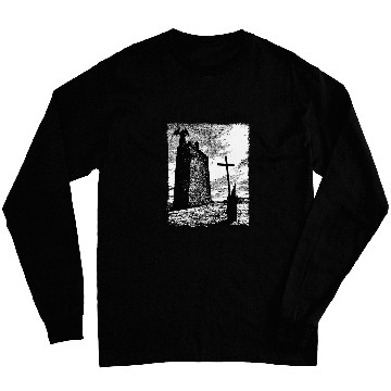 Discover Priest and the Devil Gothic Art Grungy Aesthetic Dark Horror Long Sleeves