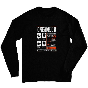 Discover Funny Engineer Engineering Student Long Sleeves
