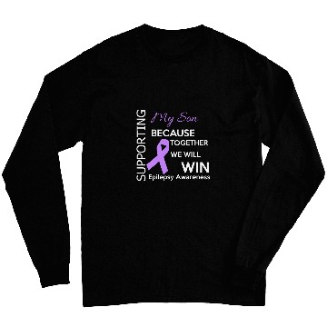 Discover Supporting my Son Epilepsy Awareness Long Sleeves