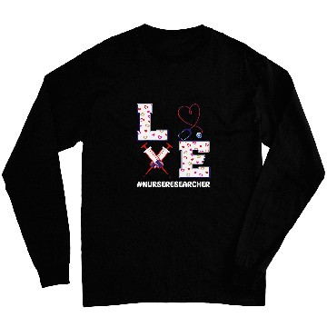 Discover nurses Researcher Valentines Day Outfit Nursing Research Long Sleeves