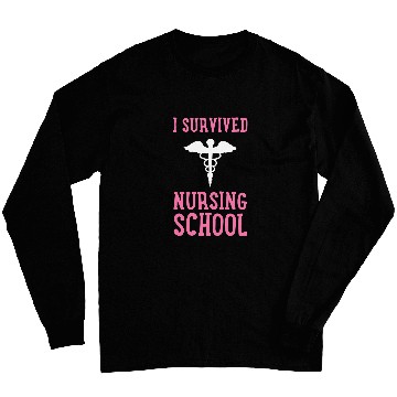 Discover Nursing School Future nurses Student Graduation Vintage Long Sleeves