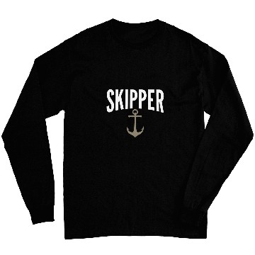 Discover Skipper Novelty Sailing Graphic Print for Unisex Long Sleeves