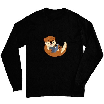 Discover Otter Reading a Book Long Sleeves