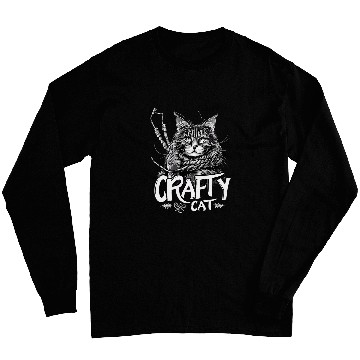 Discover Crafty Cat Graphic Maine Coon with Rope Design Long Sleeves