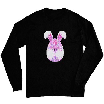 Discover Easter mandala cute bunny ears egg Yoga rabbit Long Sleeves
