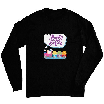 Discover Easter Bunny Egg Hunt Train with Bunny Conductor Long Sleeves
