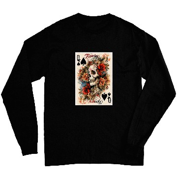 Discover A Playing Card Design Featuring The Queen Long Sleeves