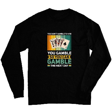 Discover Play and Gamble to Win Pokers Ace Pokers player game night Long Sleeves