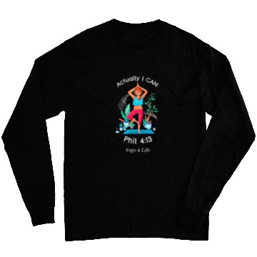Discover Inspiring Actually I Can Scripture Yoga Long Sleeves