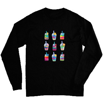Discover Bubble Milk Tea Lover Gift for Kawaii and Boba Tea Lovers Long Sleeves