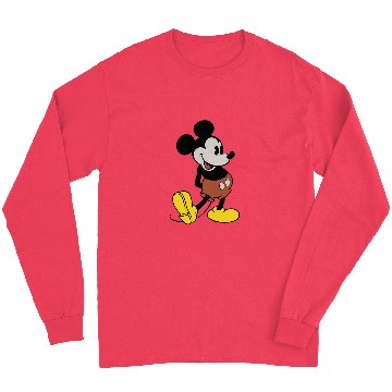 Discover Disney Mickey Mouse Mens Vintage Standing Long Sleeves