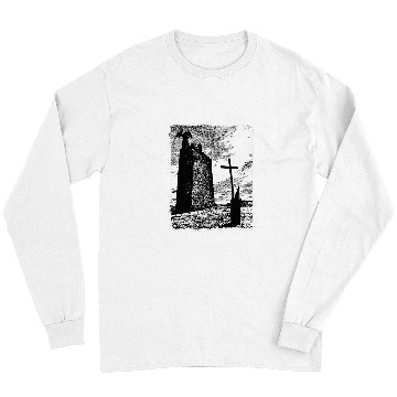 Discover Priest and the Devil Gothic Art Grungy Aesthetic Dark Horror Long Sleeves