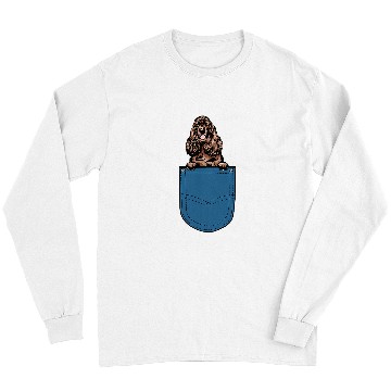 Discover Dog Cocker Spaniel Peeking Cocker Spaniel In A Pocket Long Sleeves