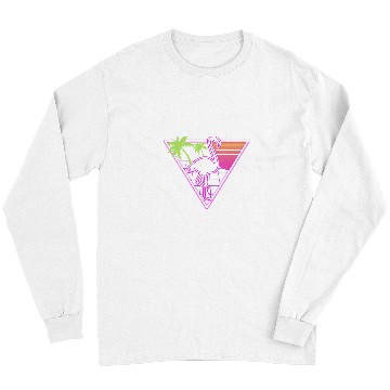 Discover Pink Flamingo Neon pink flamingo vintages Flamingos Long Sleeves