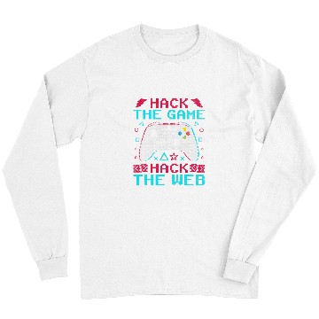 Discover Web Developer Gamer Nerd Video Gaming Computer Programmer Long Sleeves