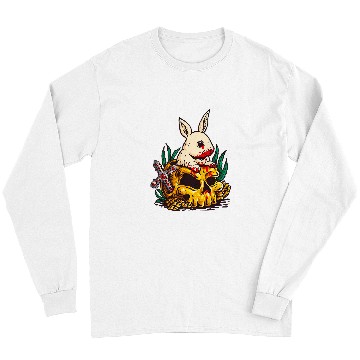Discover Skeletons Skulls Scary Rabbit Bloody Skull Long Sleeves