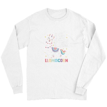 Discover Llama Unicorns Be A Llamacorn Long Sleeves