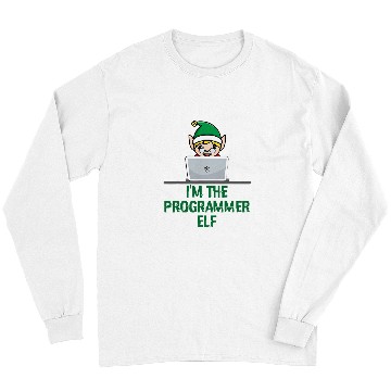 Discover Software Developer Computer Coding Elf Christmas Programmer Long Sleeves