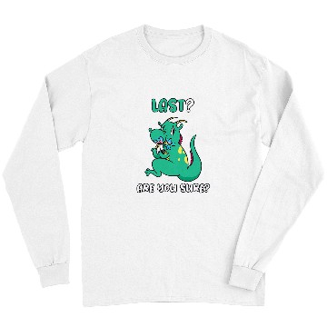 Discover Last Dragon Eats Unicorns Humor Fairy Tale Cartoon Long Sleeves