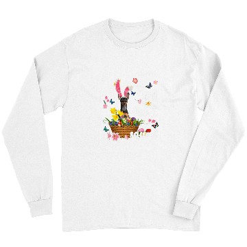 Discover Miniature Pinscher Happy Easter Day Easter Colorful Egg Hunt Long Sleeves