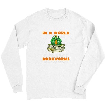 Discover Funny Bookworm Mythical Creature Cute Book Dragon Reading Long Sleeves