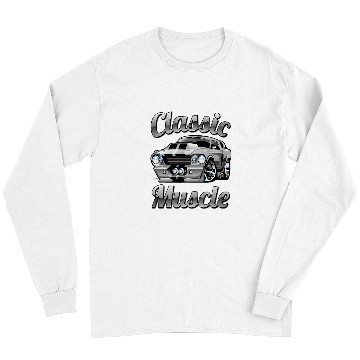 Discover Classic Muscle Car Hot Rod Cartoon Long Sleeves