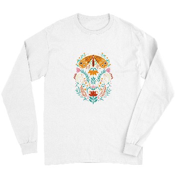 Discover Celestial Moon Phases Luna Moth Insect Cottagecore Aesthetic Long Sleeves