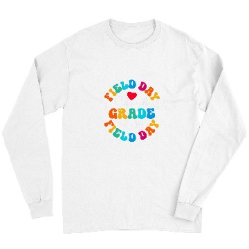 Discover Second Grade Field Day Squad Teacher PE Field Trip Long Sleeves
