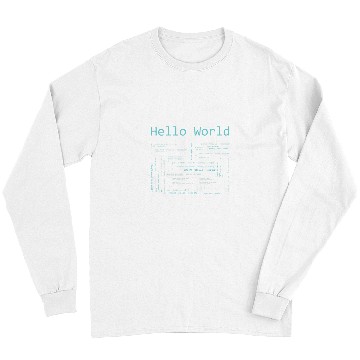 Discover Hello World Computer Programming Languages Computer Science Long Sleeves