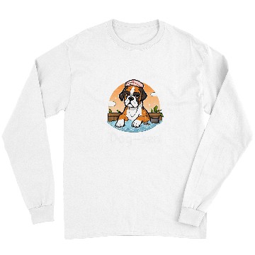 Discover Boxer Pet Dogsen Funny Hot Spring Long Sleeves