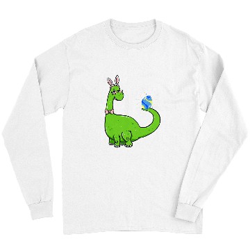 Discover Brontosaurus Bunny Ears Egg Easter Day Dinosaur Dino Boys 1 Long Sleeves