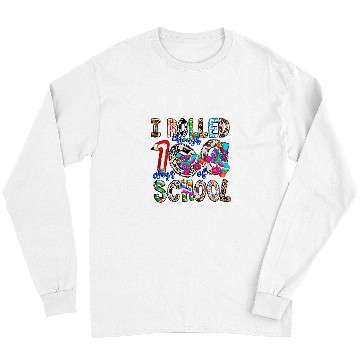 Discover I Rolled Through 100 Days Of School Autism Awareness Student Long Sleeves