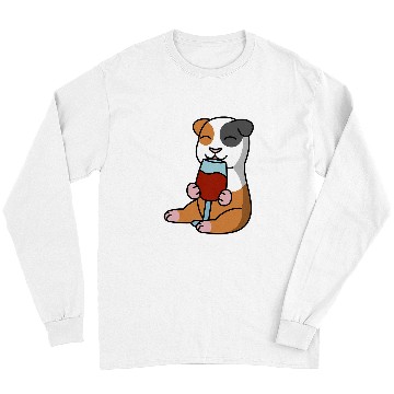 Discover Guinea Pig Drinking Wines Pet Long Sleeves