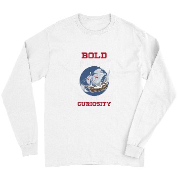 Discover Bold Journeys Boundless Curiosity Columbus Day Long Sleeves