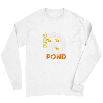 Discover Sport Baseball Ducks on the Pond Baseball Field Softball Saying Graphic Long Sleeves