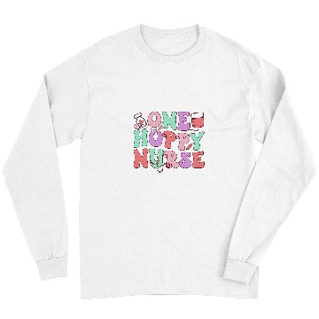 Discover Groovy One Hoppy nurses Bunny Spring Easter Nursing RN NICU 2 Long Sleeves