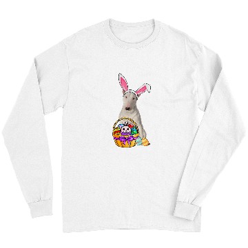 Discover Bull Terrier Pet Easter Egg Funny Bull Terrier Easter Long Sleeves