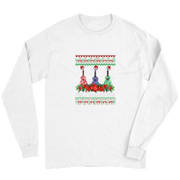 Discover Funny Guitar Mele Kalikimaka Ukulele Guitar Christmas Hawaii Beach Guitarist Long Sleeves