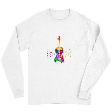 Discover Funny Violin Orchestra Violin Art Long Sleeves