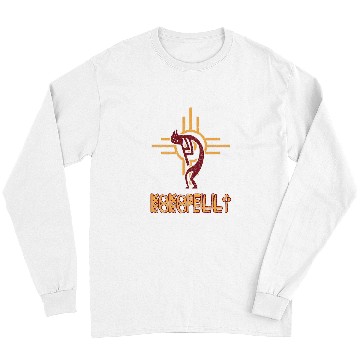 Discover Funny Flute Native American Kokopelli Flute Player Sun Symbol Long Sleeves