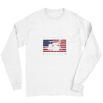 Discover Funny Drummer Lover One Nation Under God Drummer Drumming Long Sleeves