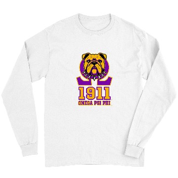 Discover English Bulldog Pet Omega Psi Phi Fraternity Omega Psi Phi Bulldog Long Sleeves