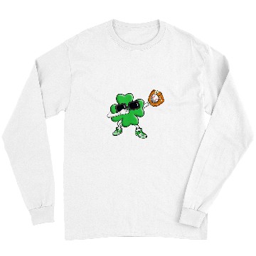 Discover Sport Baseball Boy Saint Patricks Day Baseball Pitcher Batter Catcher Long Sleeves